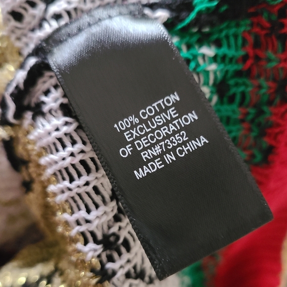 🍔BLIZZARD BAY Men's Ugly Christmas Sweater "Jolly Burger" Size Small - Picture 7 of 8